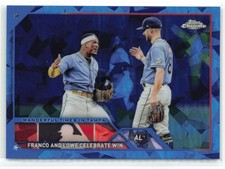 Wander Franco / Brandon Lowe 2023 Topps Chrome Update Sapphire Edition Tampa Bay