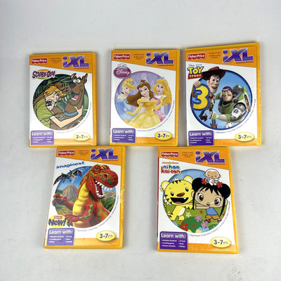 Fisher-Price iXL Learning System Game Lot (5) Toy Story 3, Scooby-Doo, Disney