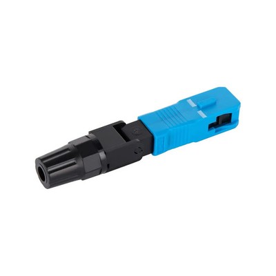 10Pcs SC UPC Fiber Fast Quick Connector FTTH Fiber Optic Field Assembly