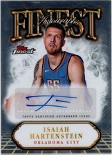 Isaiah Hartenstein Topps Finest 2024-25 Finest Autographs OKC Thunder #FA-IH
