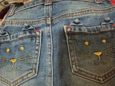 Mini Boden 💙 Mädchen Rock/Jeansrock 🐱 Gr.116, 5-6Y🐱 Katzen Motiv 👌