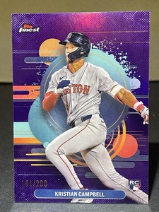 2025 Topps Finest Kristian Campbell #181 Uncommon Purple Refractor RC  /200