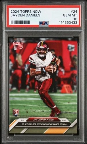 2024 Jayden Daniels Topps Now RoY #24 PSA 10 RC