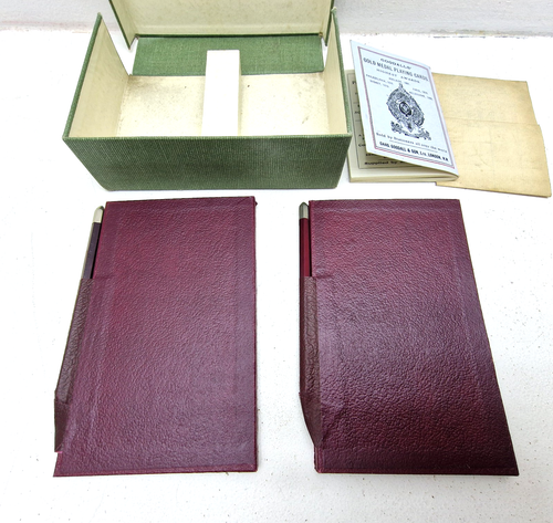 Vintage Goodall Acme Bridge Box With Hoffmann 1914 Booklet Score Pads Pencils - Picture 8 of 20