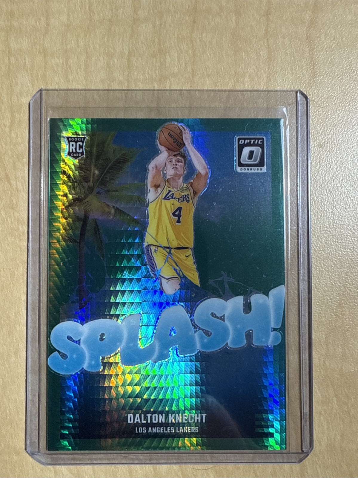 2024-25 Panini Donruss Optic - Splash! Dalton Knecht #12 Green Hyper Prizm /249