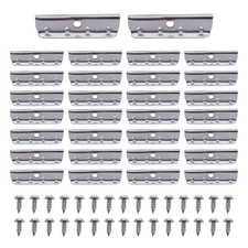30 Pcs Metal End Clips for Rubber Webbing, 1/2  2" Replacement Upholstery Fu...
