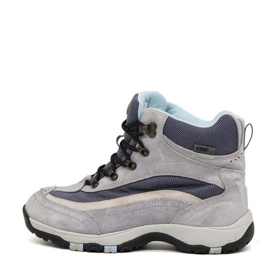 L.L.Bean Damen Primafrost Stiefel Grau Blau Leder Outdoor Wanderschuhe EU 39