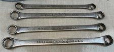 WILLIAMS 4pc 12pt Box End Wrench Lot, Superrench, 7725B, 7727A, 7027, 7029B, USA