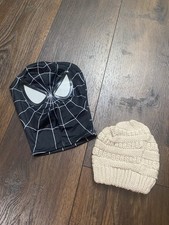 Boys Beanie Hat And Spider-Man Mask Size 5/6 22