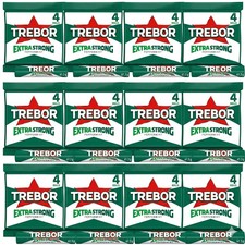 4 PACKTREBOR EXTRA STRONG MINTS PEPPERMINT BOX OF 12 ( 12 X 4 PACK )
