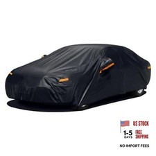 7 Layers Car Cover Waterproof 3XXL Fit Sedan-Length Up to 209" Black-7 Layers