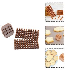 3Pcs Reusable Polymer Clay Alphabet Stamps Brown DIY Craft Tools