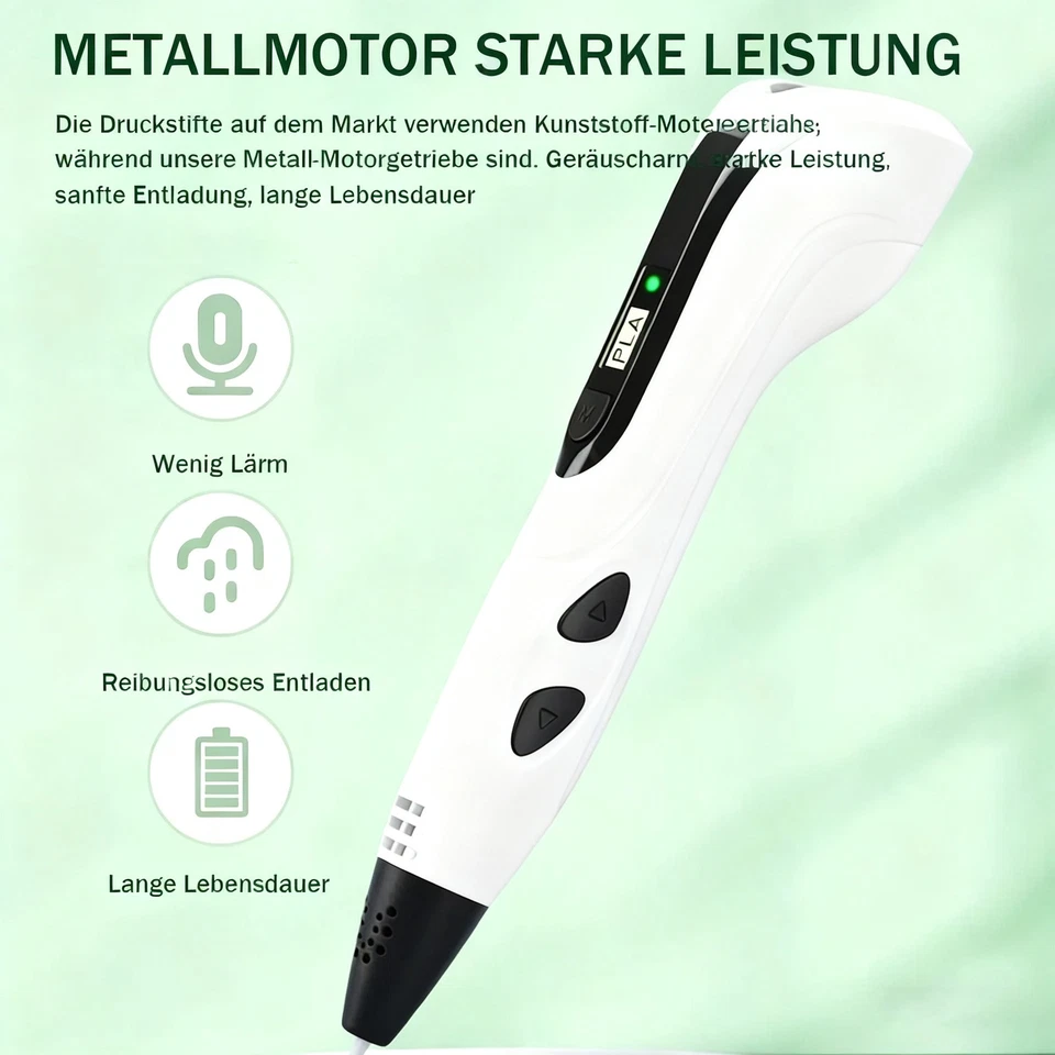 Kinder DIY 3D Stifte Set 3D Druckstift 20Farben 109m PLA Filament 3DPrinting Pen - Bild 2 von 4