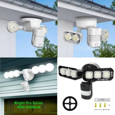 15W-55W LED Security Light Motion Sensor Outdoor Lights for Garage, Yard, Porch