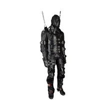 Leather BDSM Suspension Harness w/ Wrist Restraints Full Body Bondage Gear