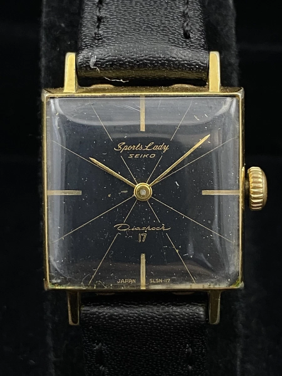 Seiko Gold Plated Case Square Wristwatches for sale - eBay