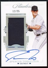2021 Panini Flawless Patch Autographs #PAT-ST Spencer Torkelson 12/25