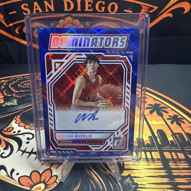 Panini 2025-26 Donruss Dominators Matas Buzelis Bulls Auto #DOM-MBZ /49