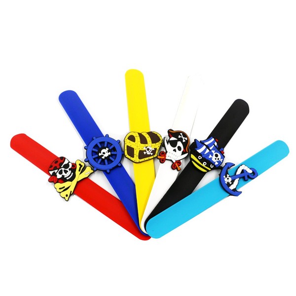  Pulsera pirata 12 piezas regalos de fiesta para niños pulseras de silicona