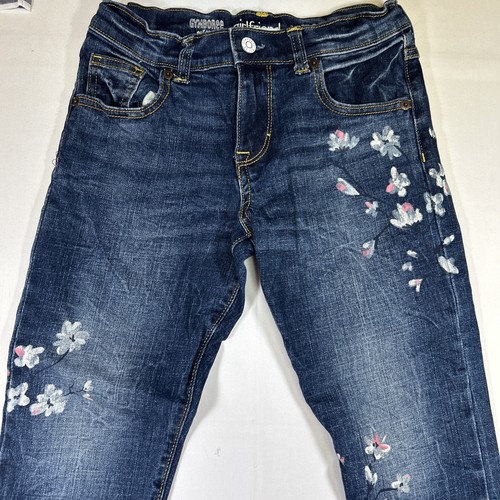 Completo bambina Gymboree (2) pezzi jeans blu dipinto e camicia rosa taglia M 7-8 usato in ottime condizioni - Foto 2 di 17