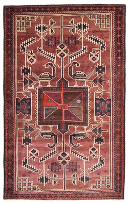 #ad Vintage Dark Red Traditional 5#x27;5quot; x 8#x27;9quot; Hand Knotted Oriental Wool Area Rug $645.40
