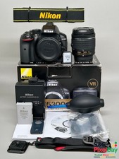Nikon D5300 DSLR Camera + 18-55mm VR Lens Kit 4,009 Shutter Wi-Fi 24.2MP