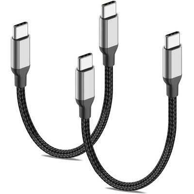 20cm USB C auf USB C Kabel für iPhone 16/15 Pro/Max/Plus, 2 Stück 60W Ladekabel