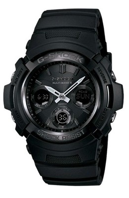 Casio Men's AWGM100B-1A AWGM100B G-Shock All Black Tough Solar Multiband6