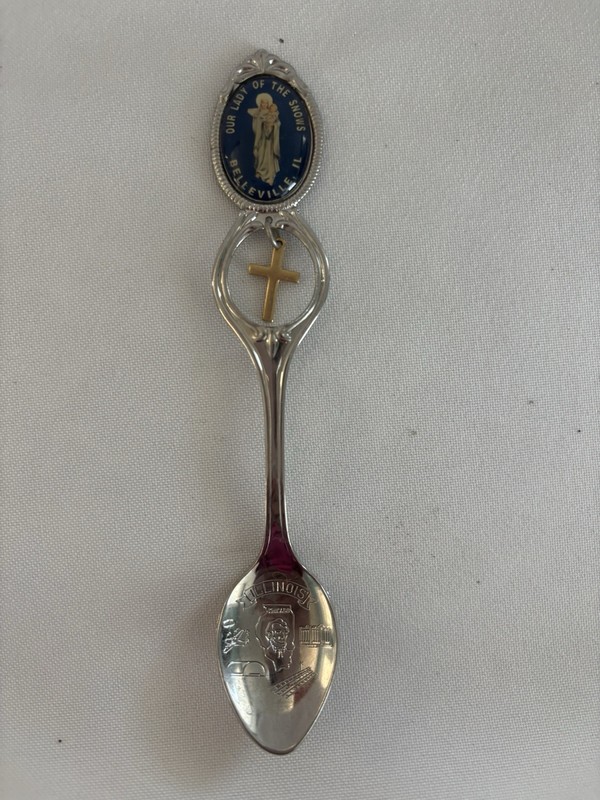 Our Lady of the Snows - Belleville, IL -  Vintage Souvenir  Spoon Collectible