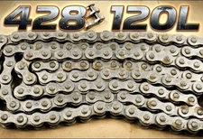 Standard 428 Motorcycle ATV Chain 428 x 120 Non O-Ring 428x120 Heavy Duty HD