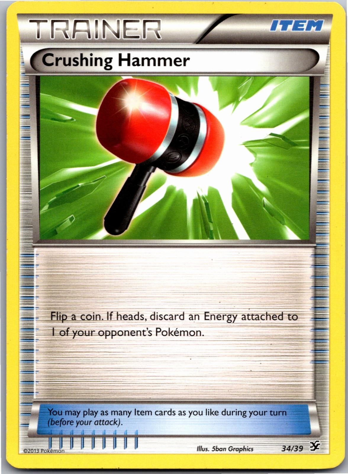Crushing Hammer 34/39 Kalos Starter Set Pokemon Near Mint