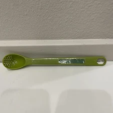 Joseph Joseph Scoop & Pick Olive Jar Spoon W/ Self Storing Fork GREEN 8" Unused