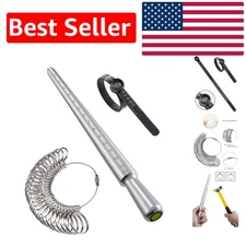 Integrated Ring Sizer Tool Kit for Precision Measurement & Repairs - 3pcs Set