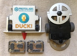 HEXBUG BattleBots Rivals Remote Control Combat Duck And Rotator Missing Pieces!