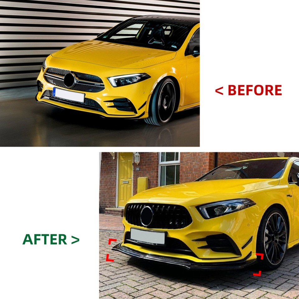 Copricalotte Specchietti Retrovisori Per Mercedes-Benz Classe A W177 A180 A200 (2019) – Cover In ABS Nero Lucido, 2 Pezzi, Facili Da Installare Con Nastro Adesivo