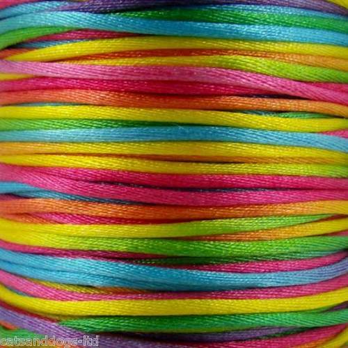 Rattail Jewellery Cord , Silky 2mm, Shamballa Kumihimo Full Roll 100 Yards - Picture 30 of 39