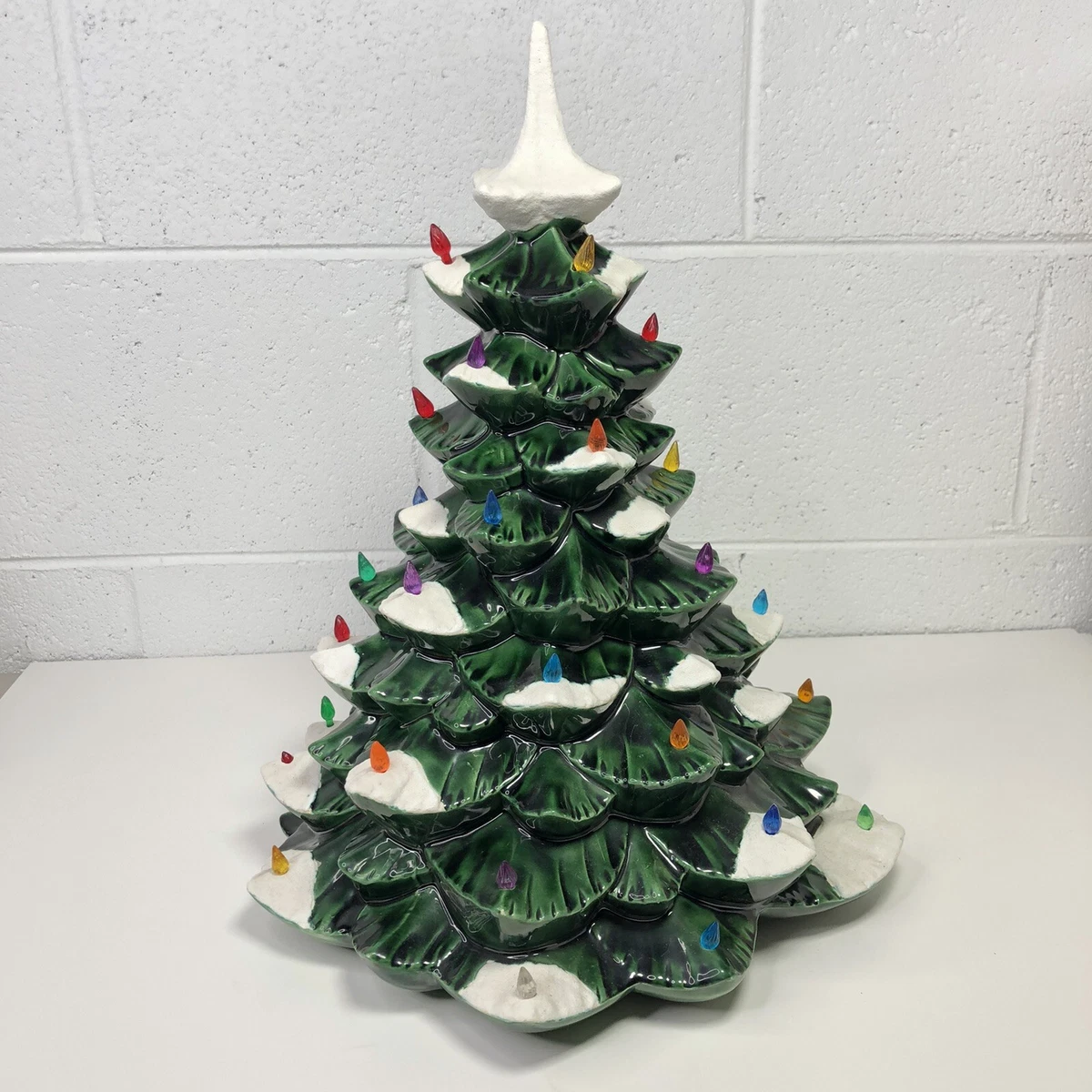 Vintage 1987 NOWELL Mold 10 Ceramic Lighted Christmas Tree, 59 OFF