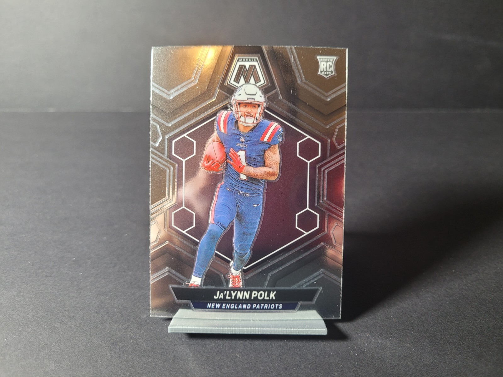 Ja'Lynn Polk 2024 Panini Mosaic #337 Base Rookies (RC) Patriots