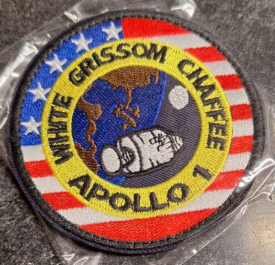 NASA Space Patch - Apollo 1 Chaffee, Grissom, White - 3.15'' - NEW