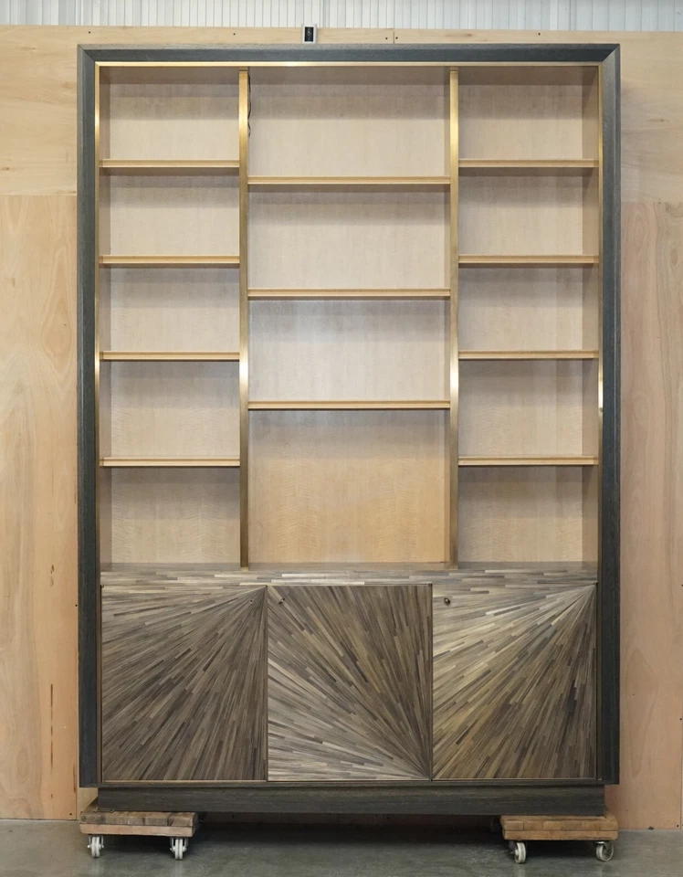 RRP €52,355 МУЗЕЙНОГО КАЧЕСТВА СДЕЛАНО ВО ФРАНЦИИ JALLU МАССИВНЫЙ СОЛОМЕННЫЙ КНИЖНЫЙ ШКАФ МАРКЕТРИ - Изображение 2 из 4