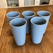 Tupperware Blue Cups Tumblers 873-17 Set of 5