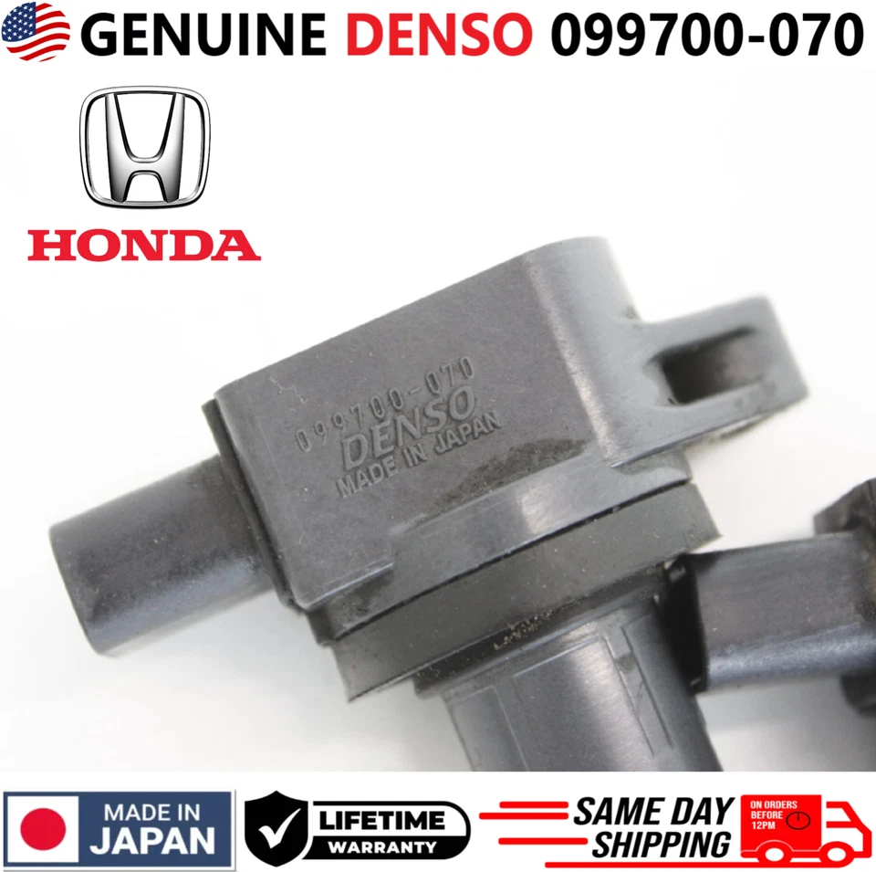 Bobinas de ignição GENUÍNAS DENSO para 2000-2011 Honda Acura 2.0L 2.4L I4, 099700-070 - Imagem 2 de 4