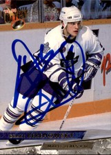 Drake Berehowsky Signed Auto 1993-94 Fleer Ultra card Toronto Maple Leafs