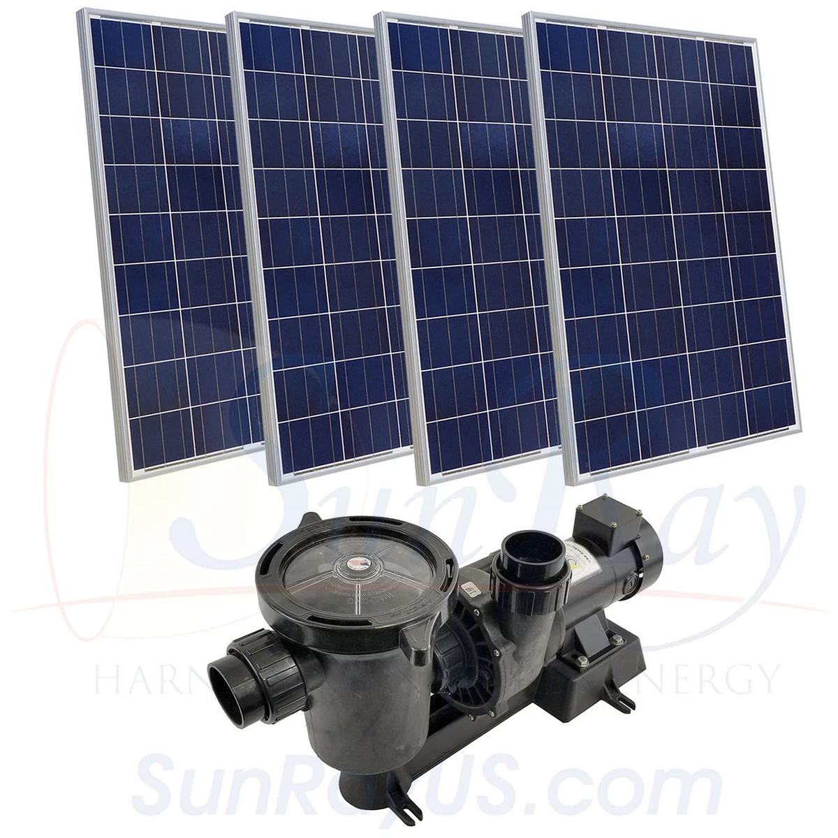 SunRay über dem Boden 4 100w Panel 68v DC 0,5 PS Teich USA Solar Schwimmbad  Pumpe | eBay