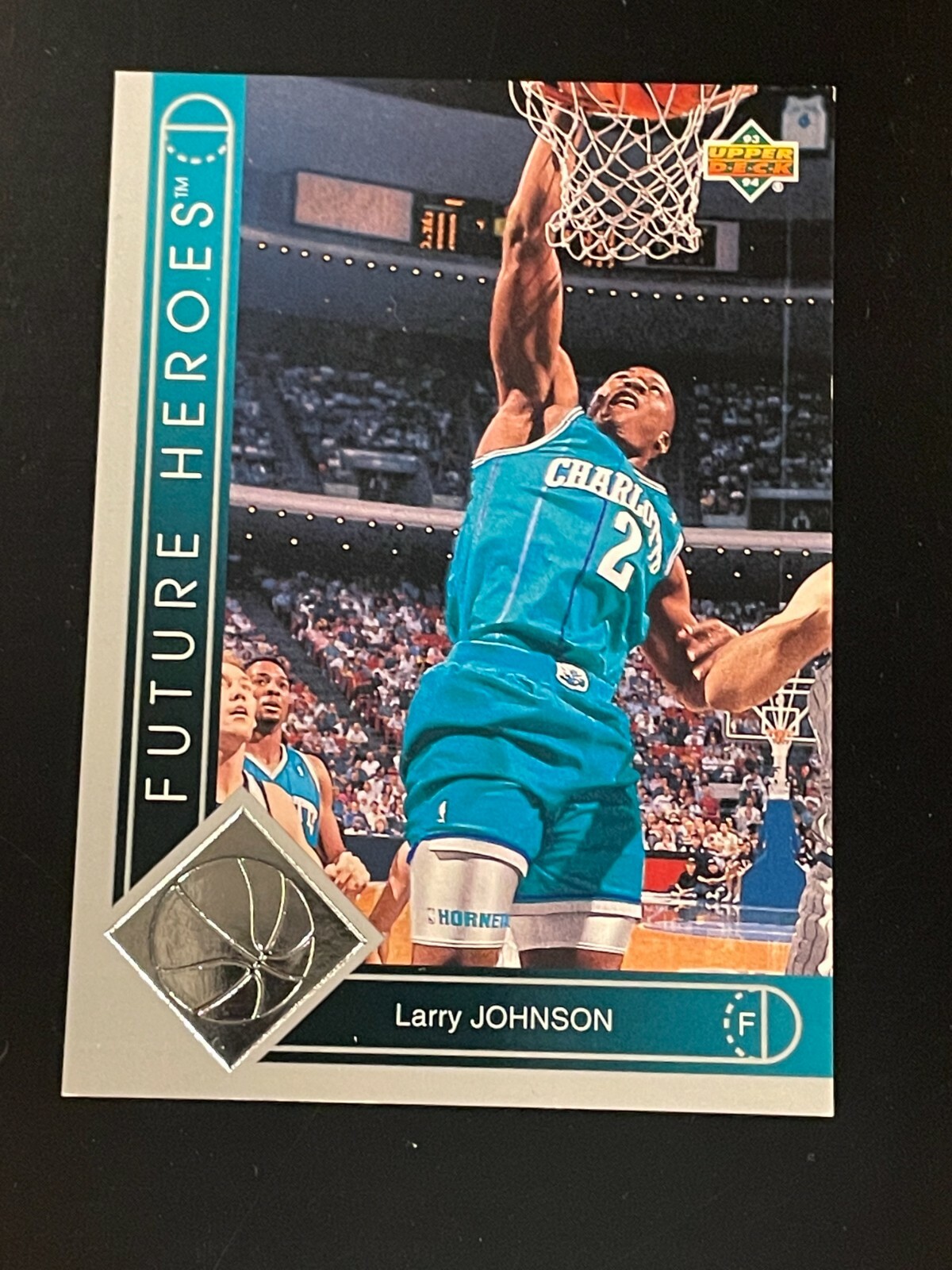1993-94 Upper Deck Future Heroes Larry Johnson #31 Charlotte Hornets