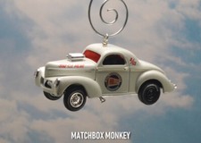Custom 1941 Willys Coupe Gasser Muscle Car Christmas Ornament Adorno NHRA