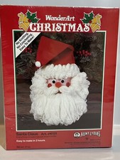 New Aunt Lydia's Wonder Art Santa Claus Felt Yarn Kit Christmas Sealed K131