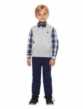 NEW Andy  Evan Kids' Boy's 4-Piece Pant Shirt Vest Bowtie Set Size 6