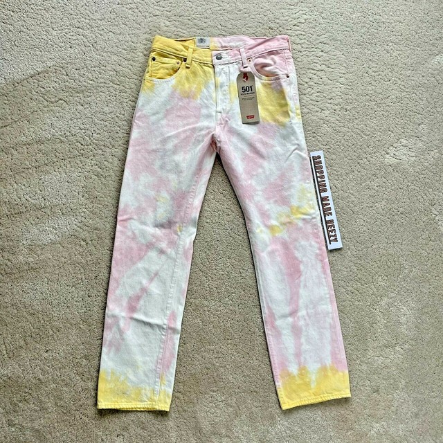 Straight Tie Dye Denim Jeans 30x30 
