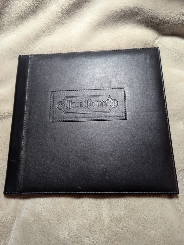 Jose Cuervo Tequila Black Leather Portfolio Rare Alcohol Advertisement 
